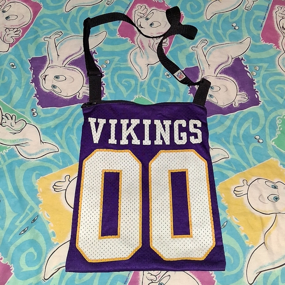 Y2K Minnesota Vikings Vintage Jersey Purse Bag